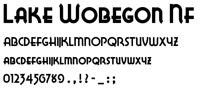 Lake Wobegon NF font